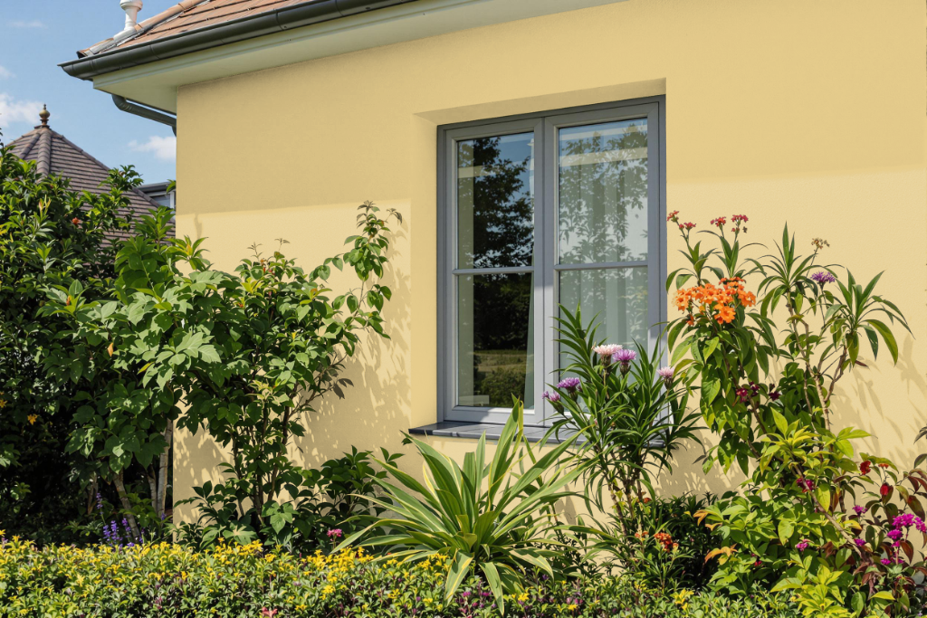 outdoor paint color with benjamin-moore concord-ivory-hc-12