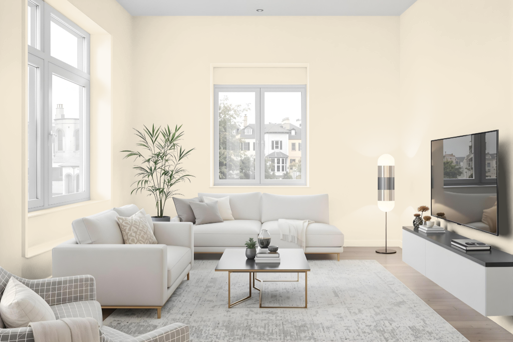 living room paint color with behr cottage-white-13