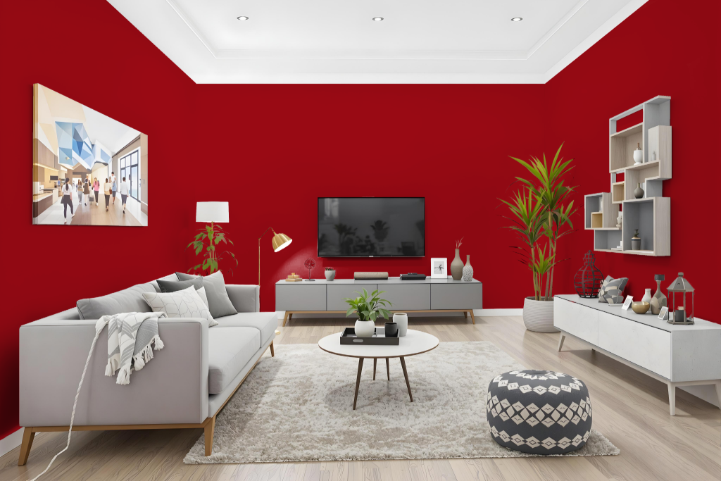 living room paint color with benjamin-moore heritage-red-hc-181