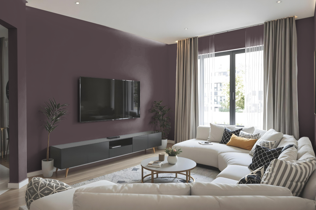 living room paint color with benjamin-moore vintage-wine-2116-20