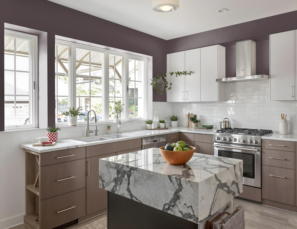 kitchen paint color with benjamin-moore vintage-wine-2116-20