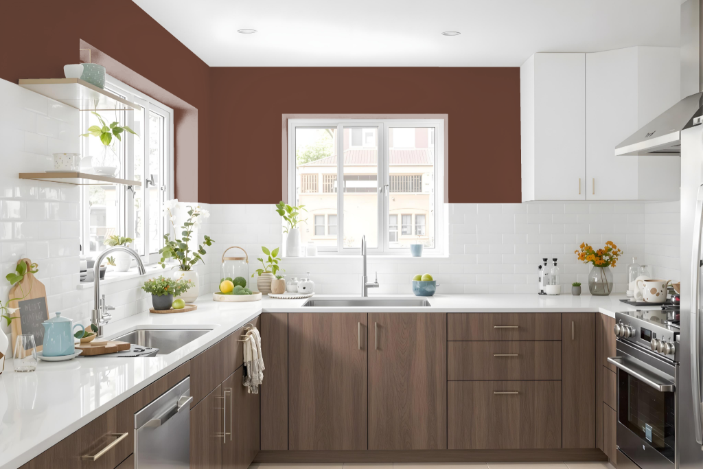 kitchen paint color with sherwin-williams vintage-leather-sw-6062