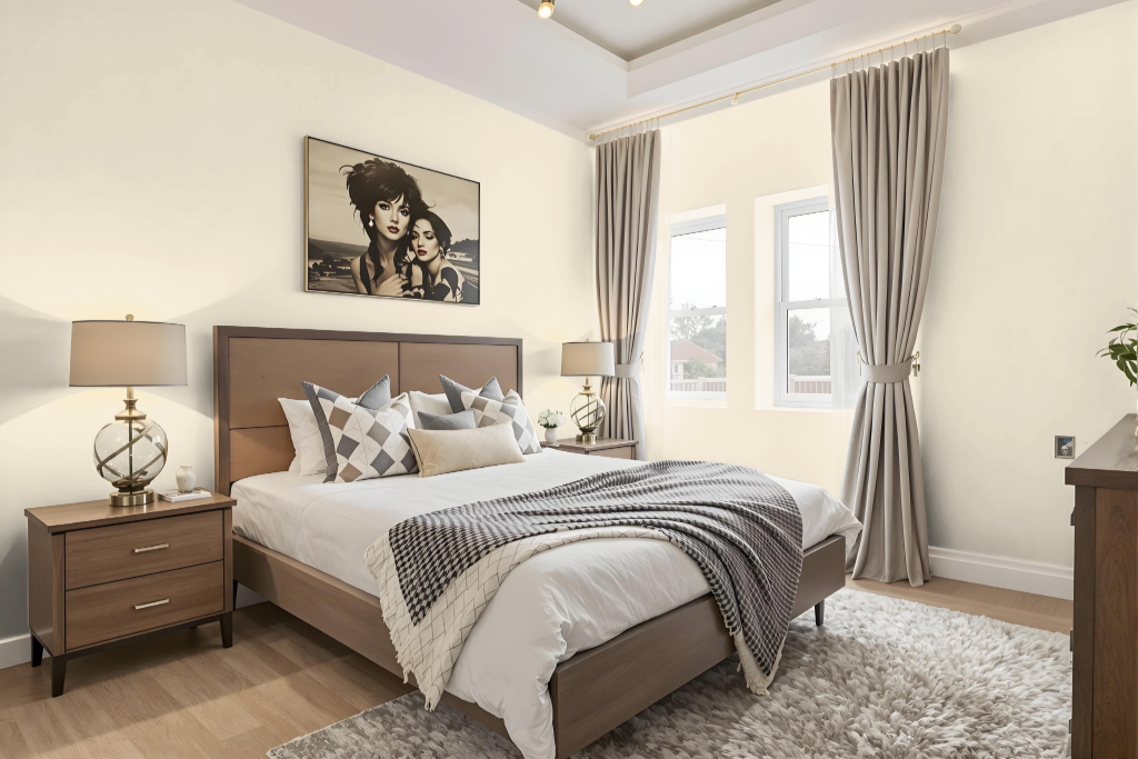 bedroom paint color with behr cottage-white-13