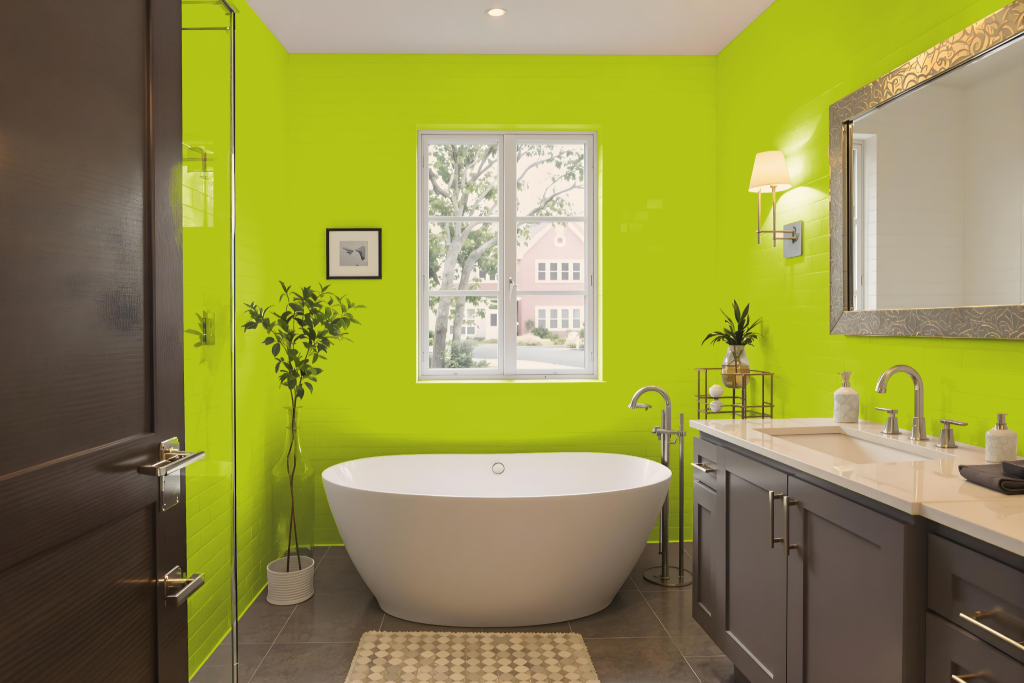bathroom paint color with sherwin-williams center-stage-sw-6920