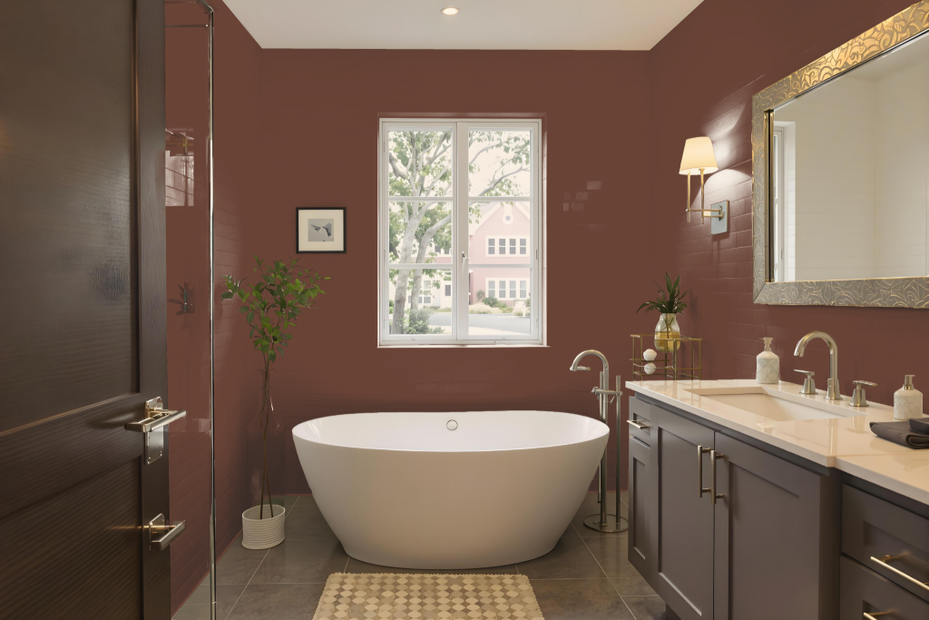 bathroom paint color with sherwin-williams vintage-leather-sw-6062